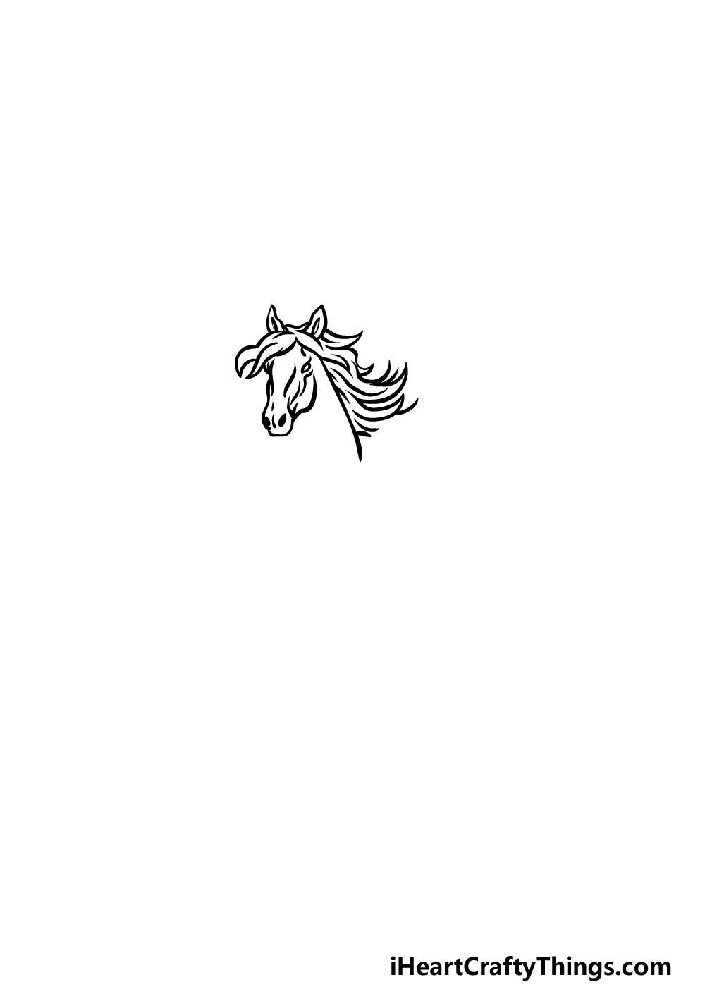 how to draw Pegasus step 1