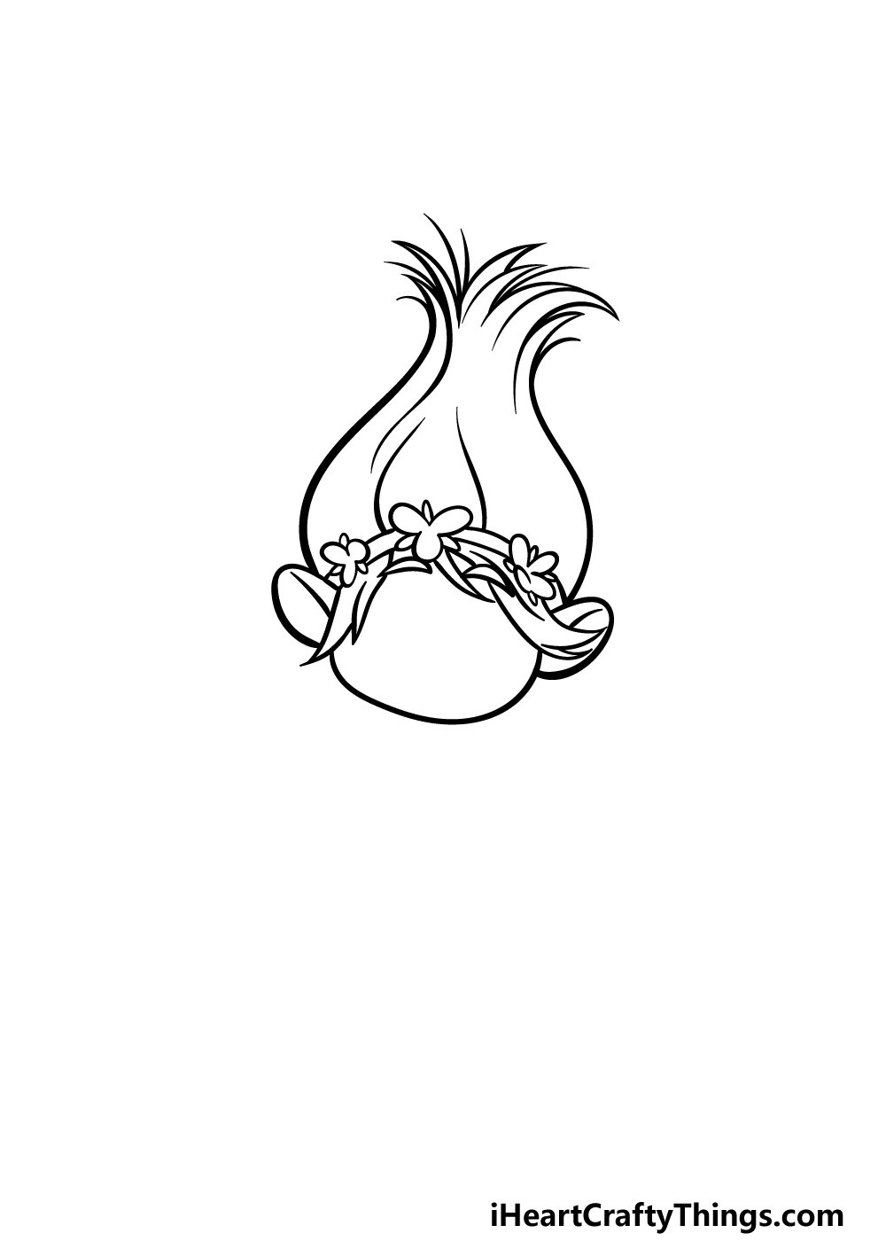 how to draw a troll step 1