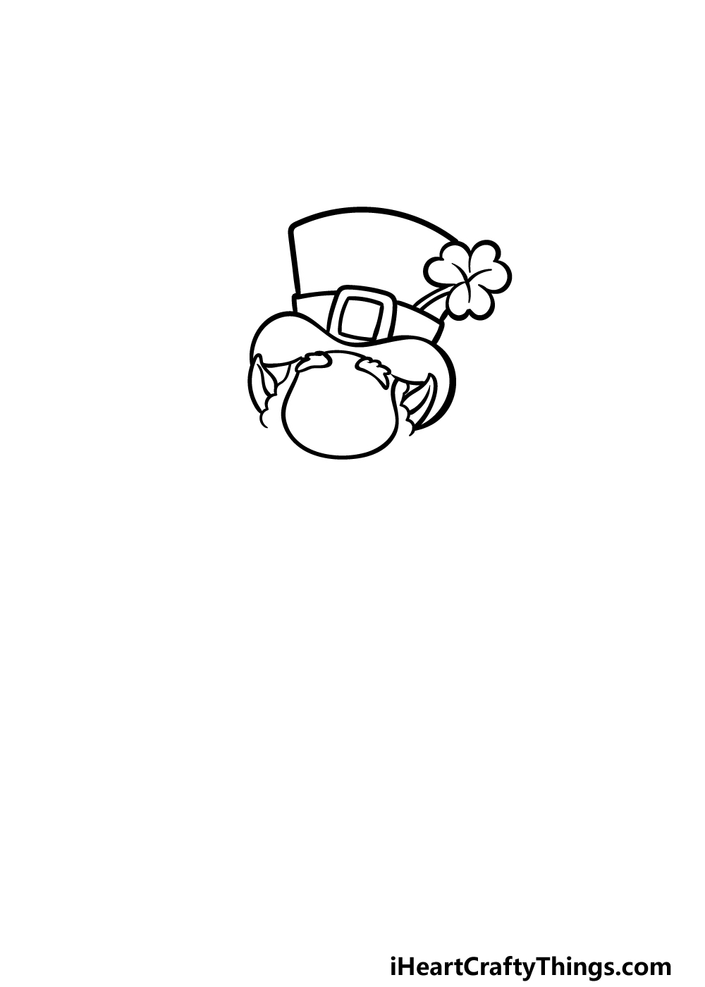 how to draw St. Patrick’s Day step 1