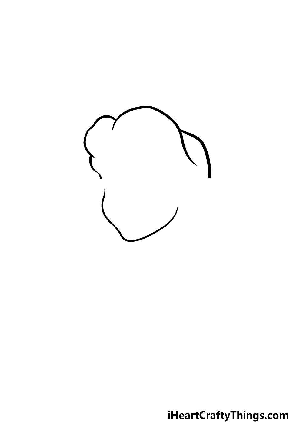 how to draw Belle step 1