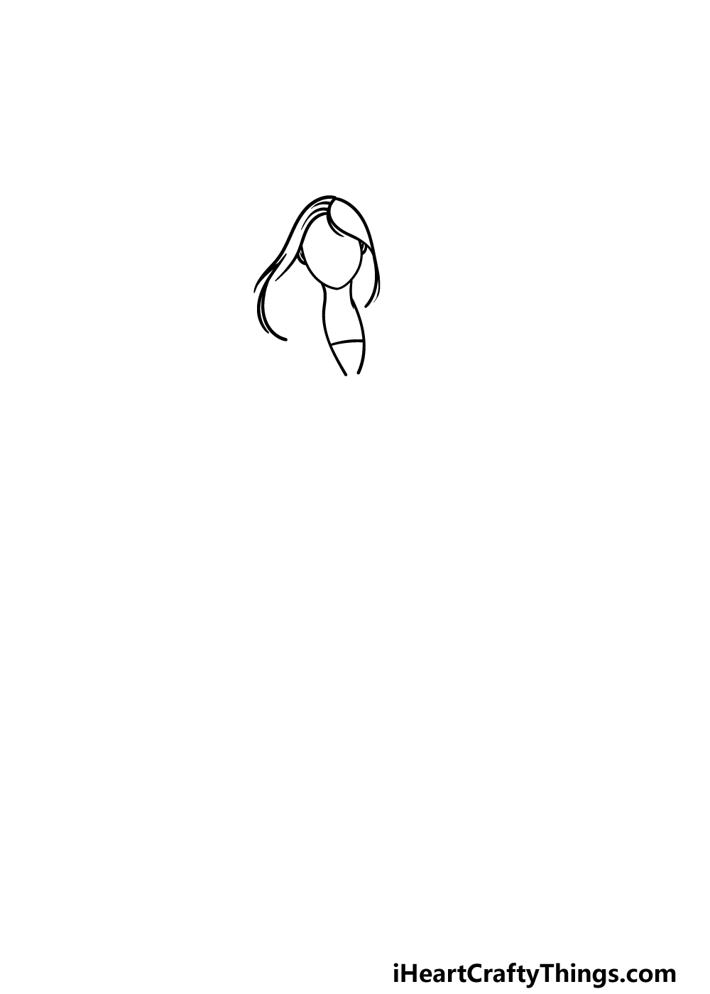 drawing Mulan step 1