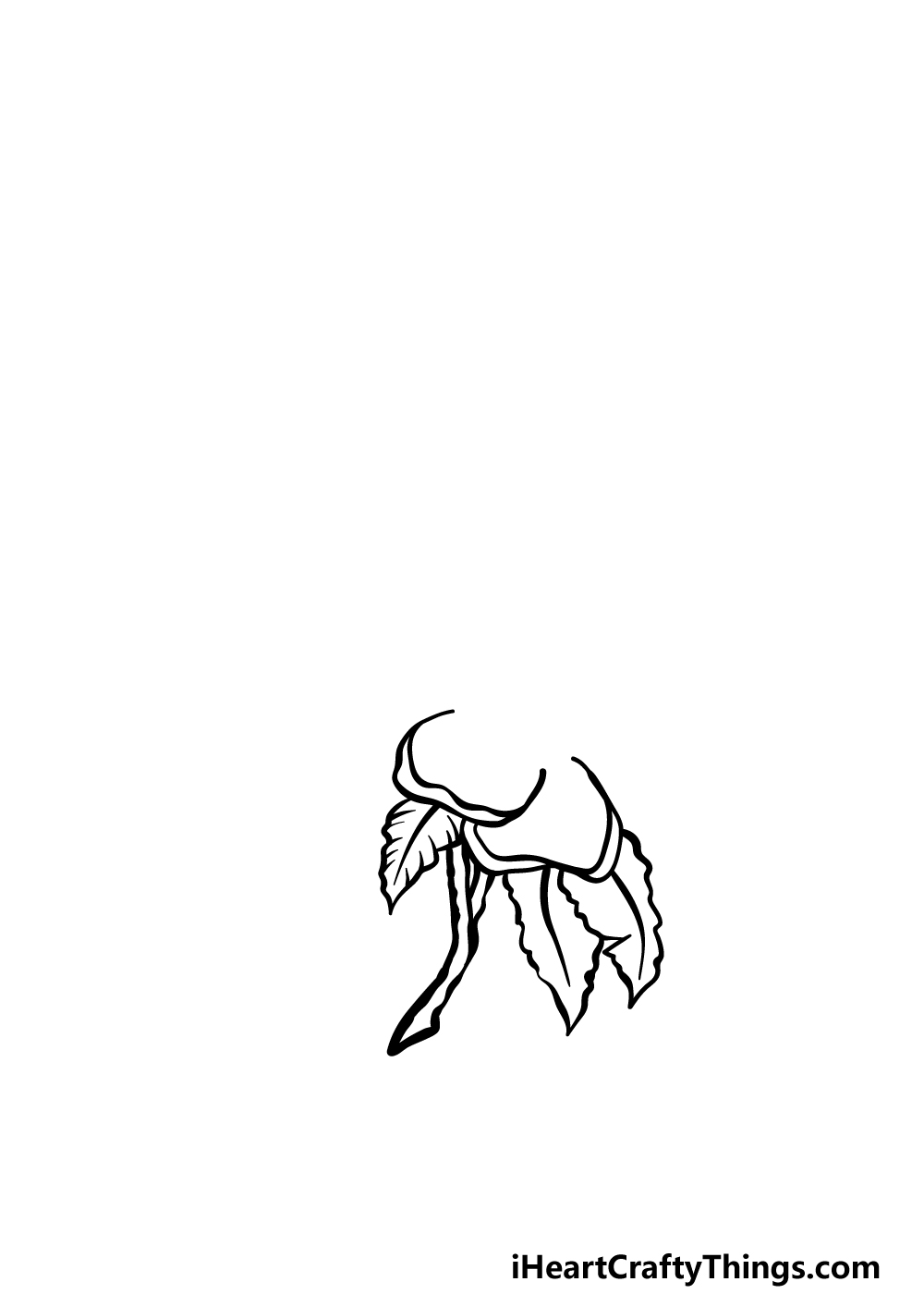 how to draw magnolia flower step 1