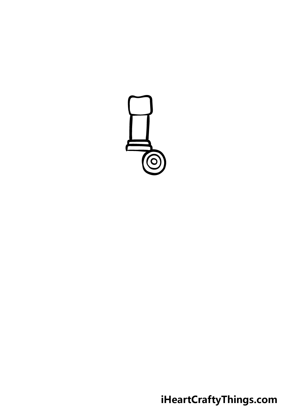 how to draw a microscope step 1
