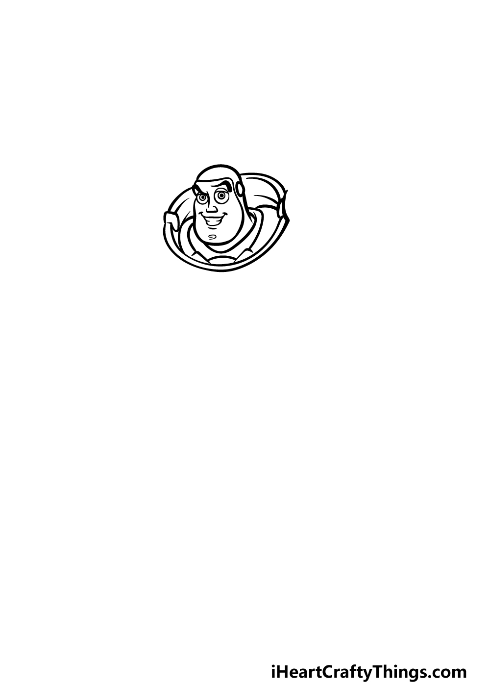 drawing Buzz Lightyear step 1