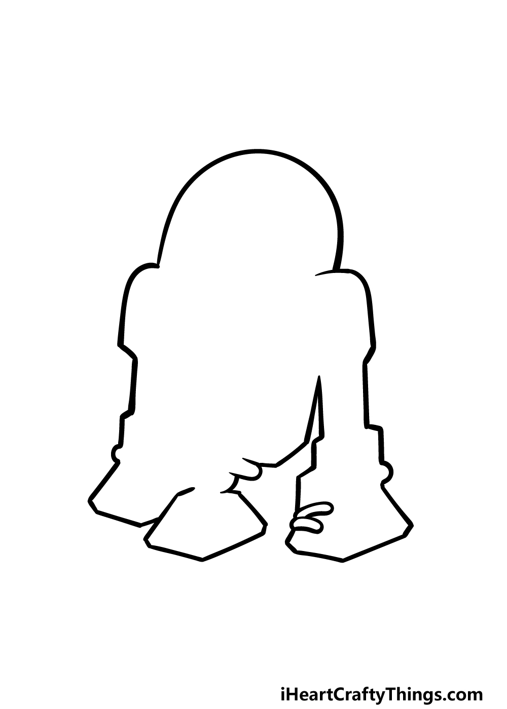how to draw R2D2 step 1