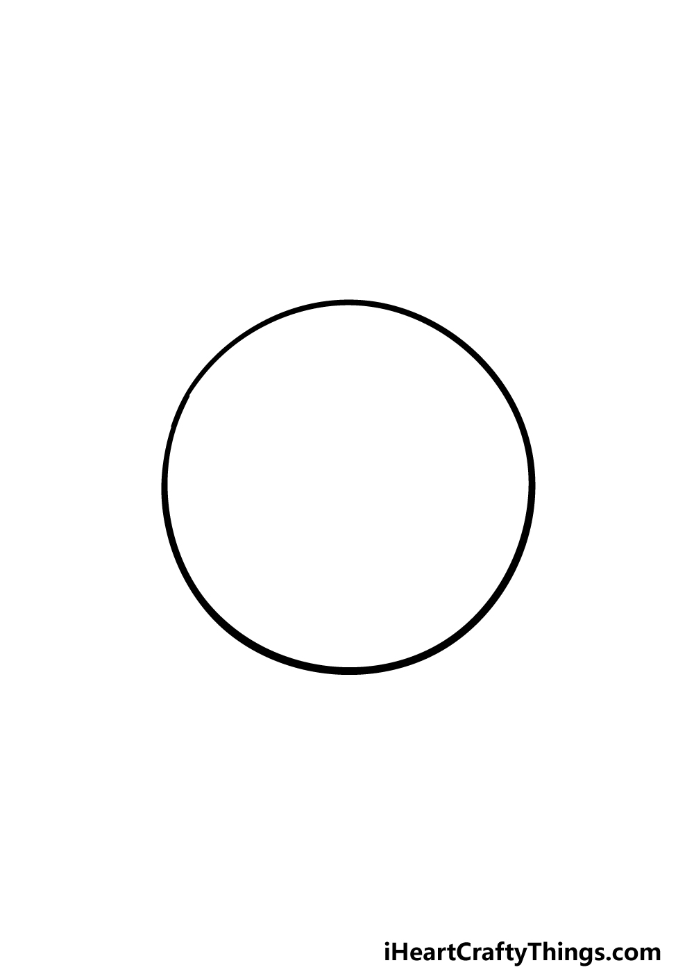 how to draw a beach ball step 1