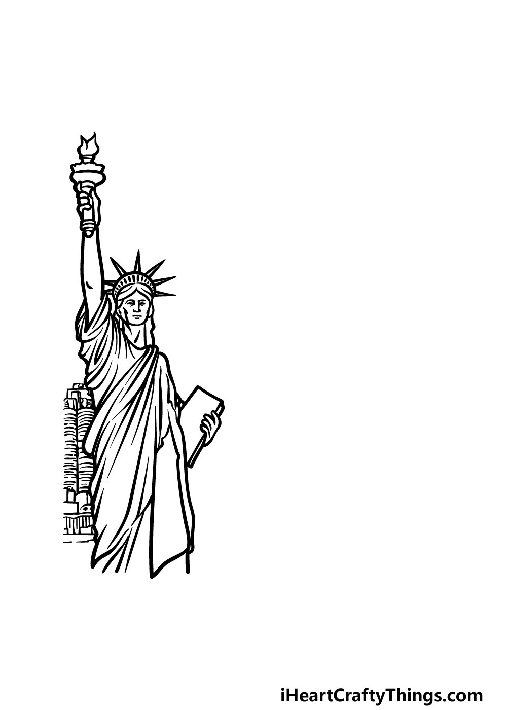 how to draw New York step 2