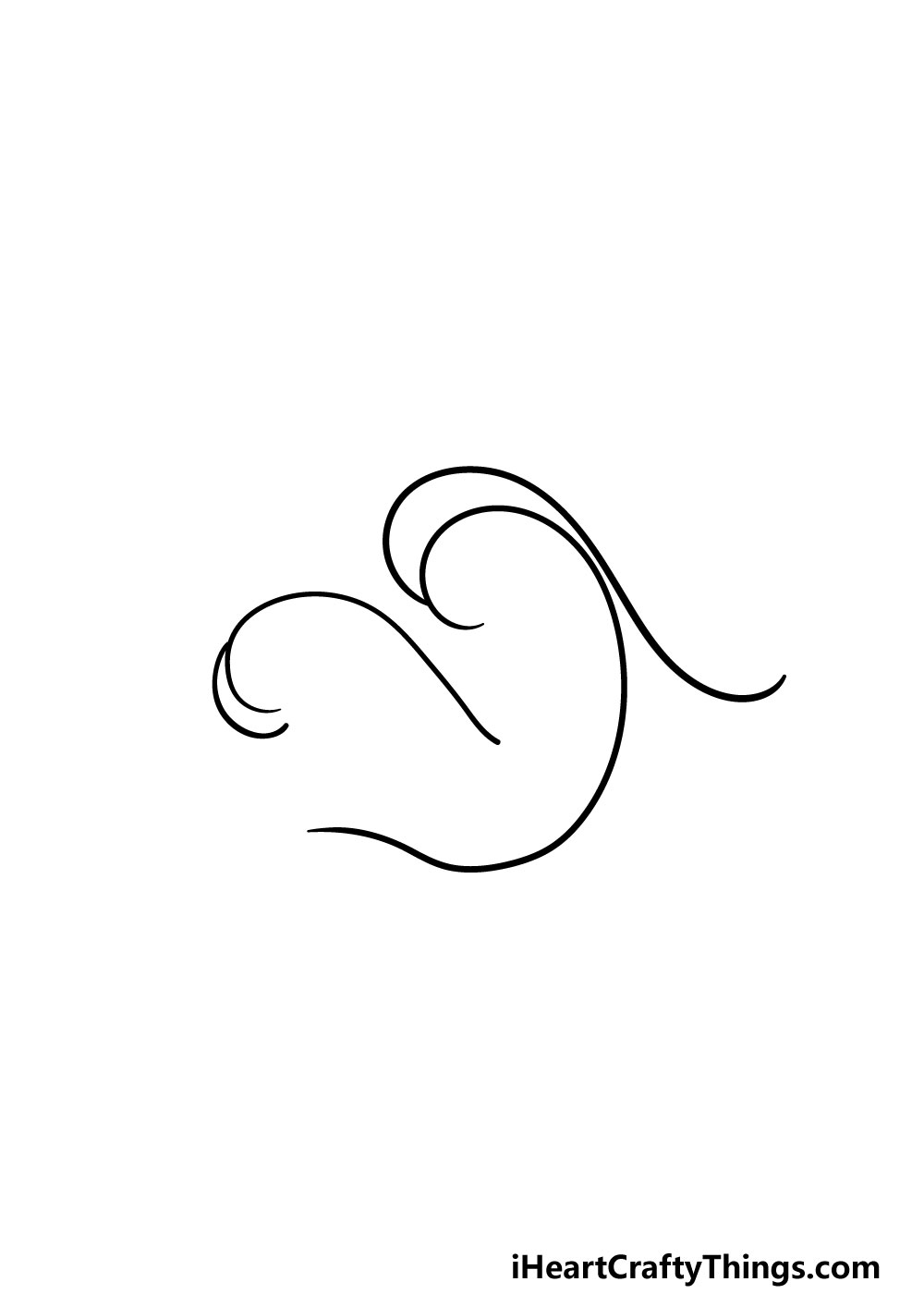 drawing ocean waves step 2