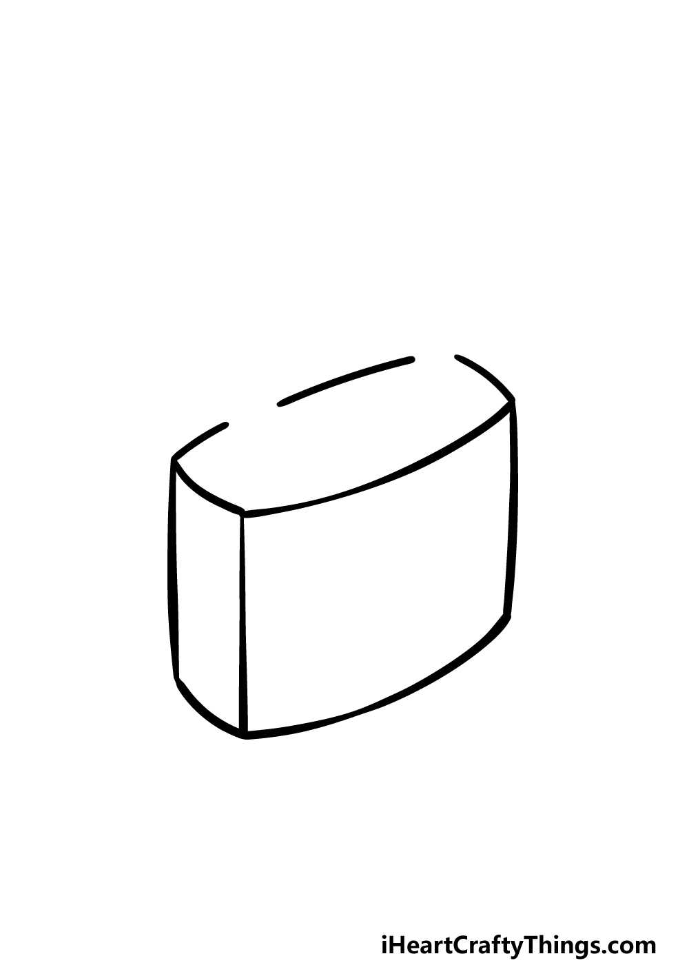 how to draw a Padlock step 2