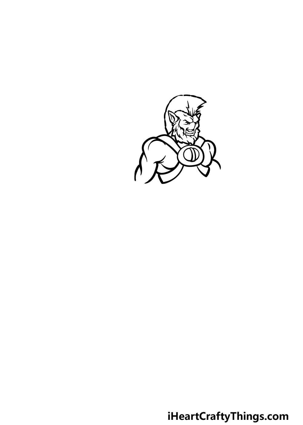 how to draw a Centaur step 2