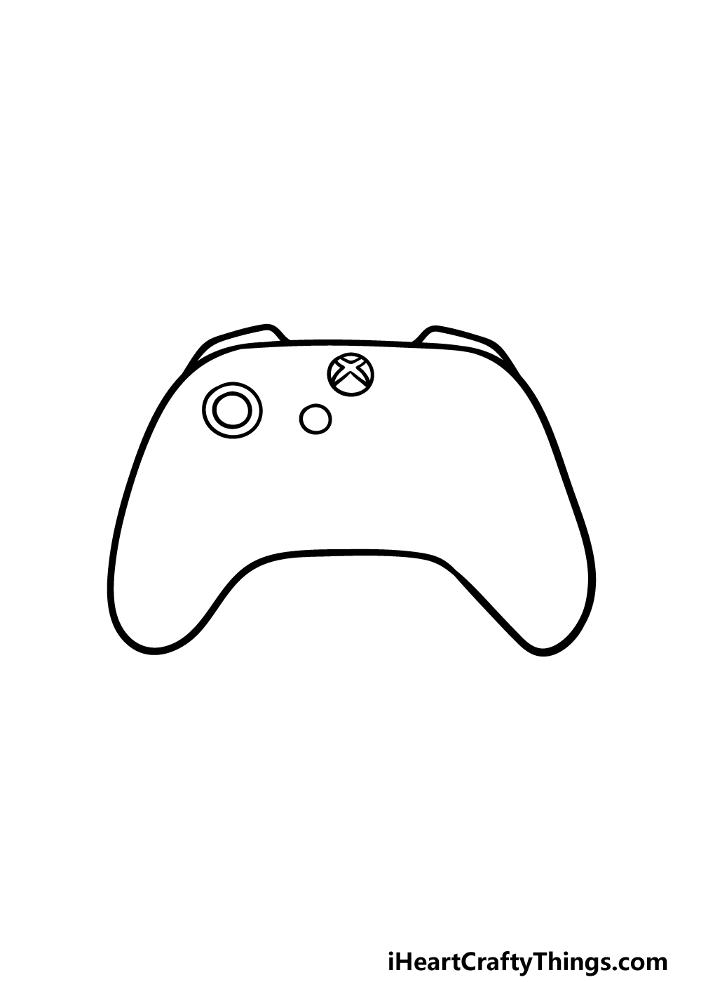 drawing an Xbox Controller step 2