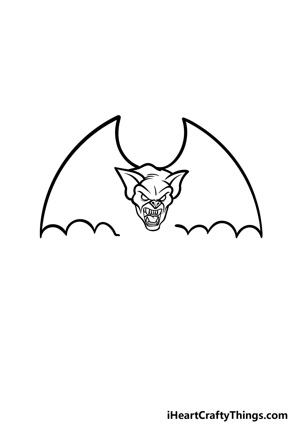 drawing Gargoyle step 2