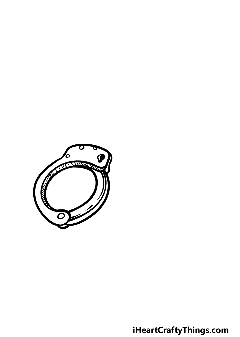drawing handcuffs step 2