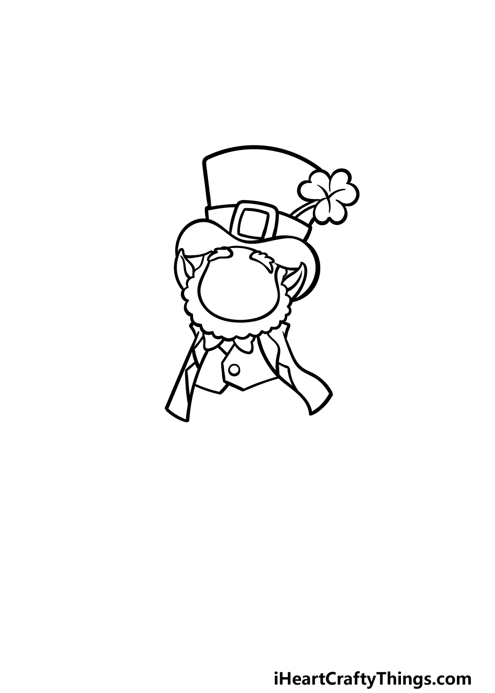 how to draw St. Patrick’s Day step 2