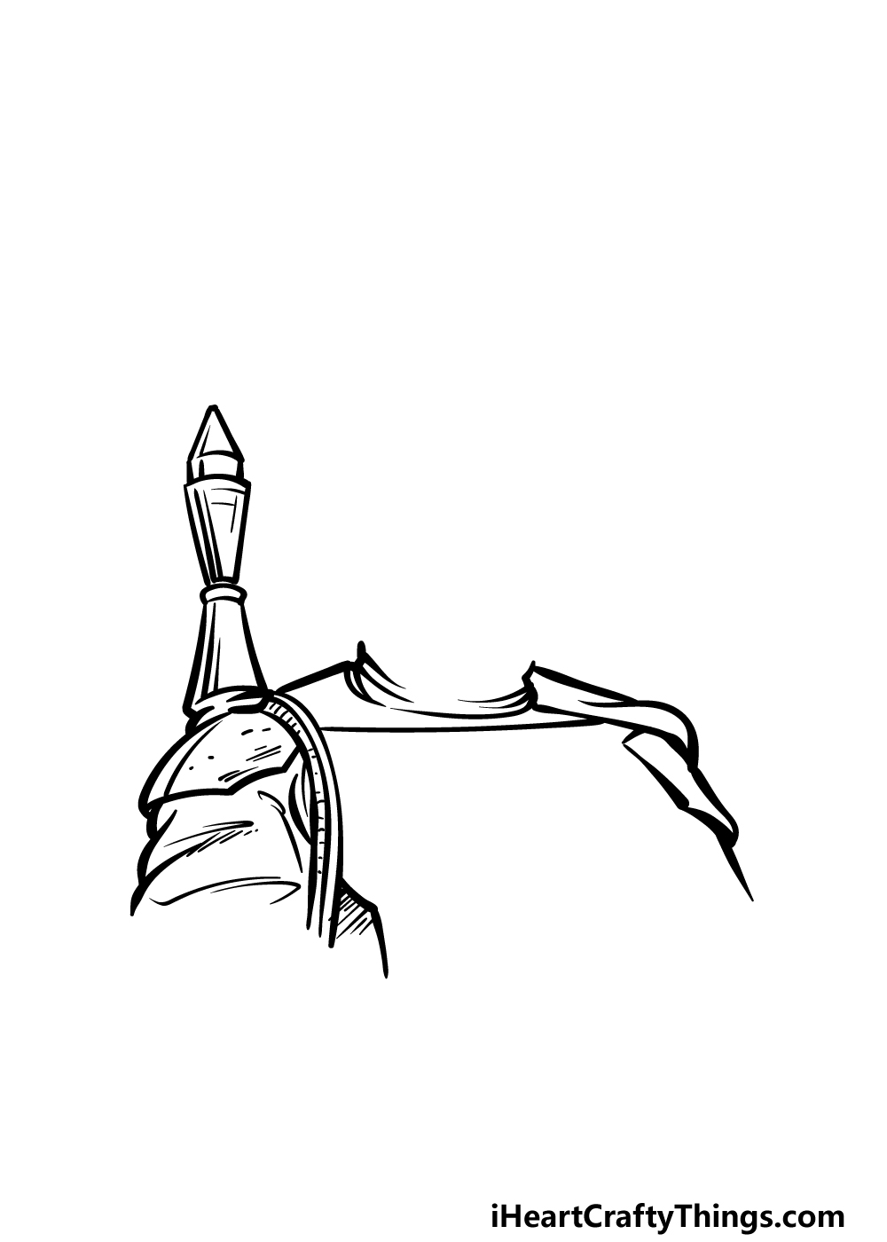 how to draw Boba Fett step 2
