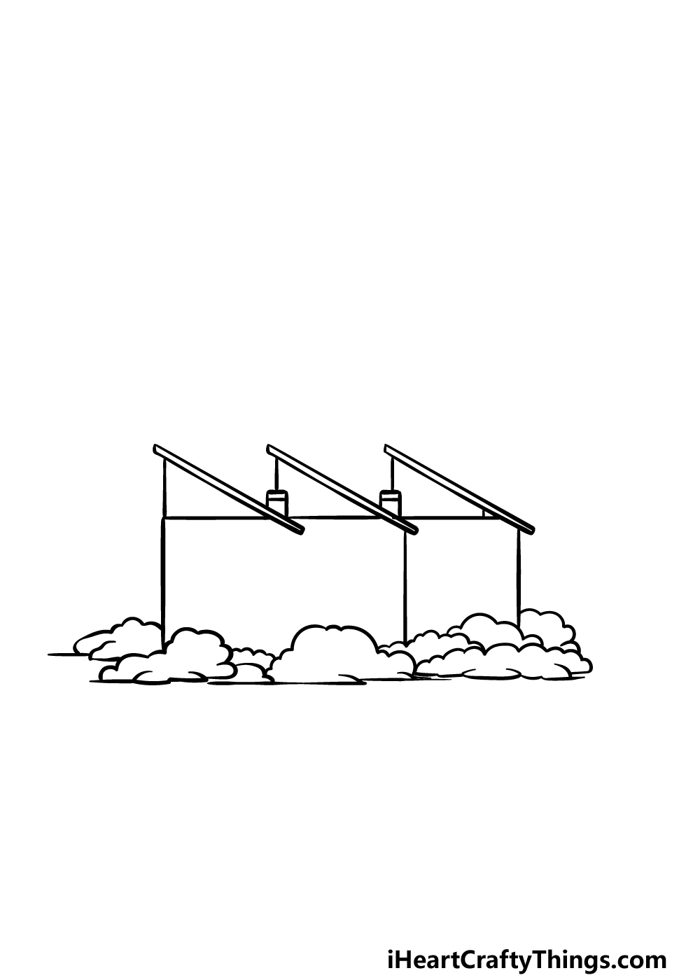 how to draw a factory step 2