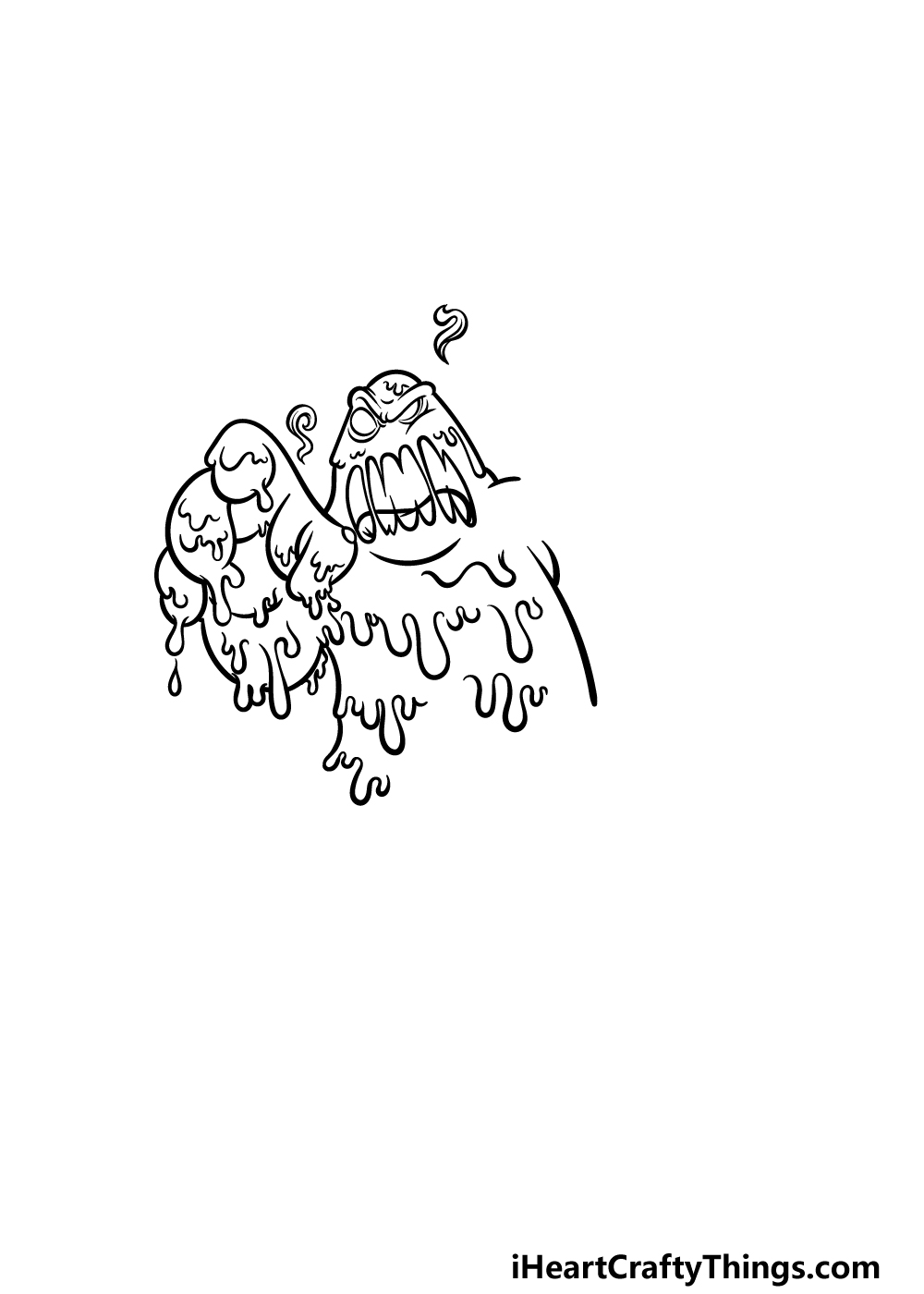 how to draw Slime step 3