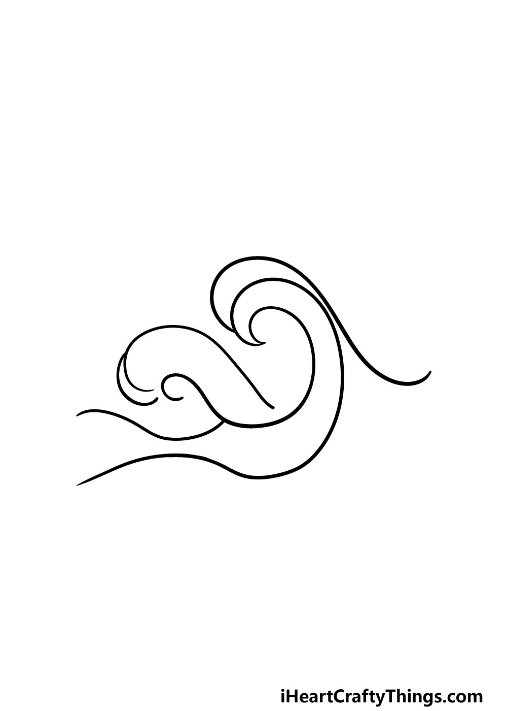 drawing ocean waves step 3