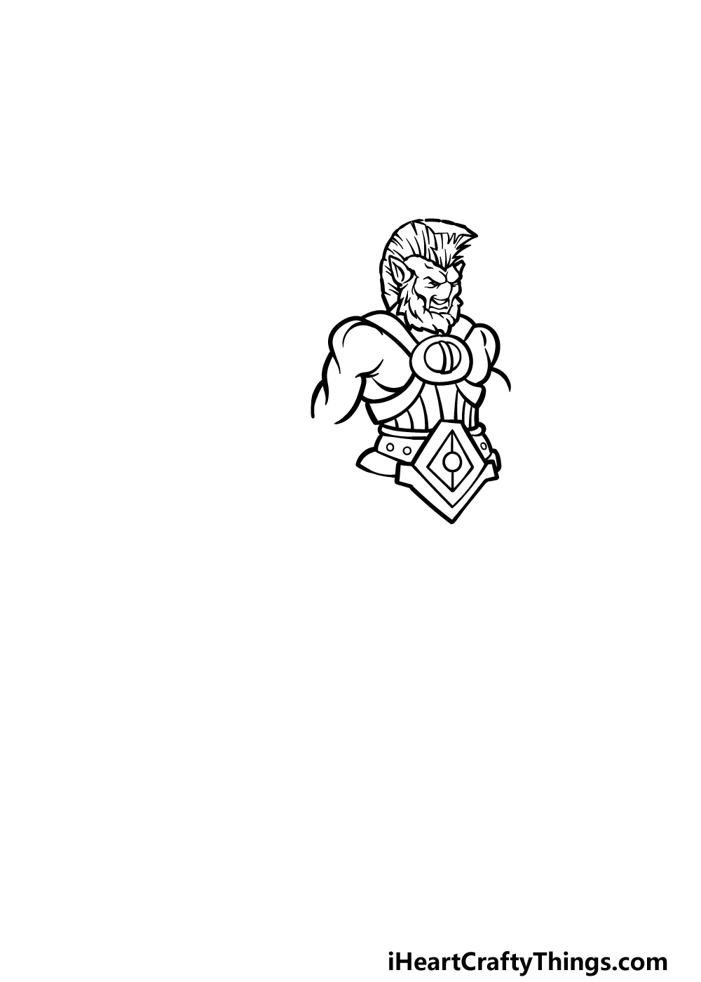 how to draw a Centaur step 3