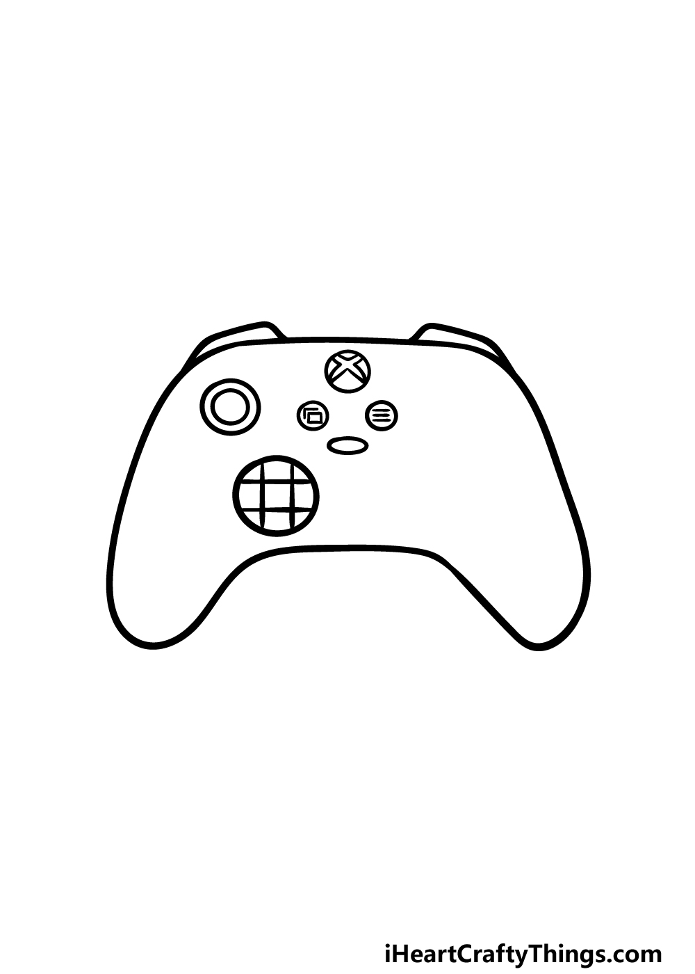 drawing an Xbox Controller step 3