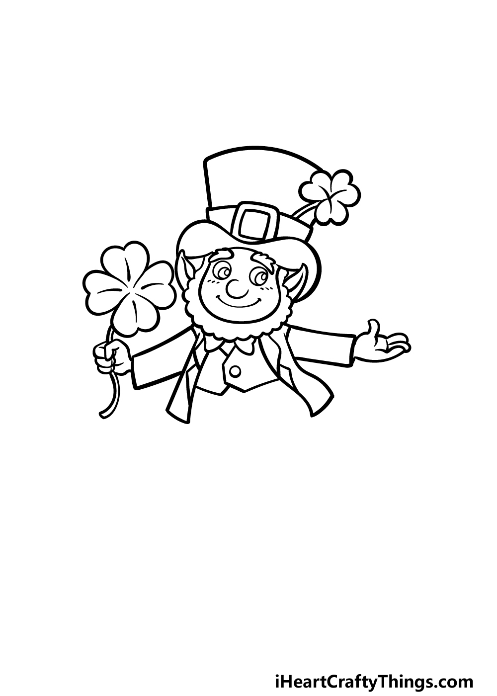 how to draw St. Patrick’s Day step 3