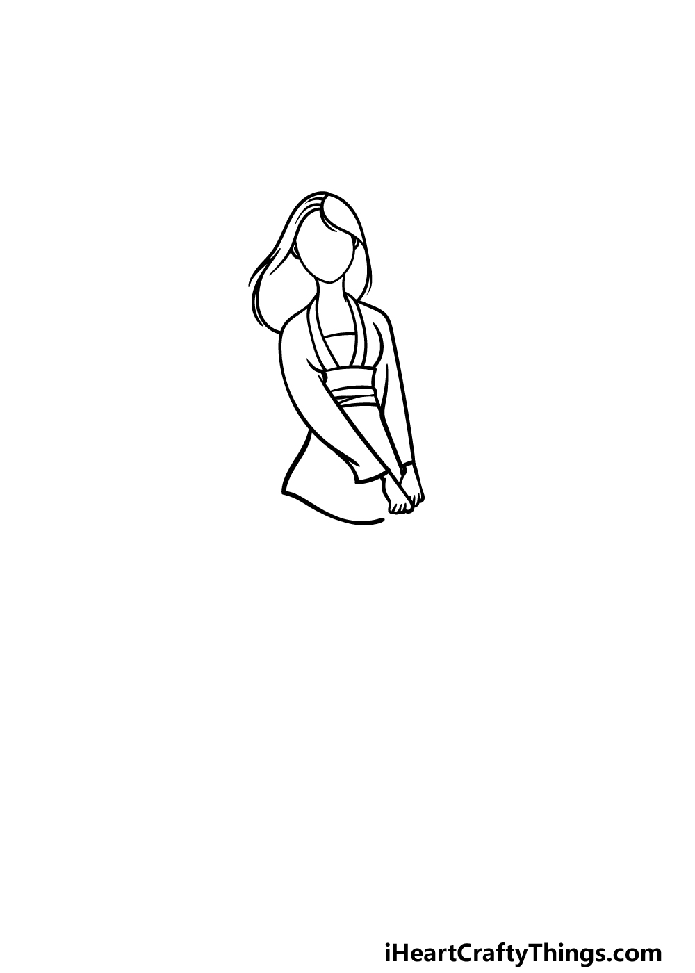 drawing Mulan step 3