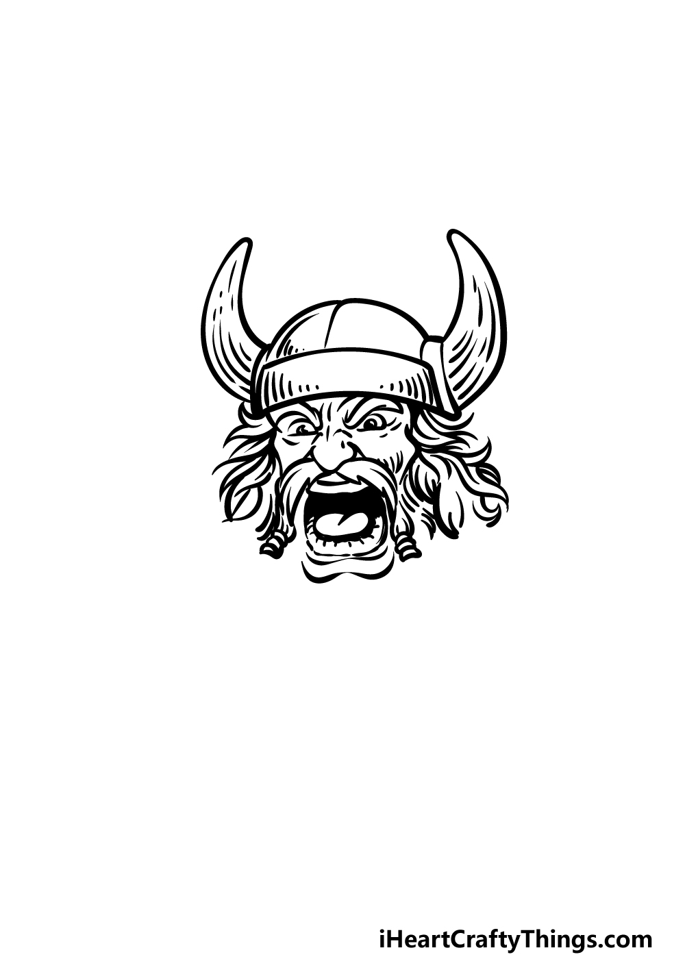 how to draw an angry face step 3