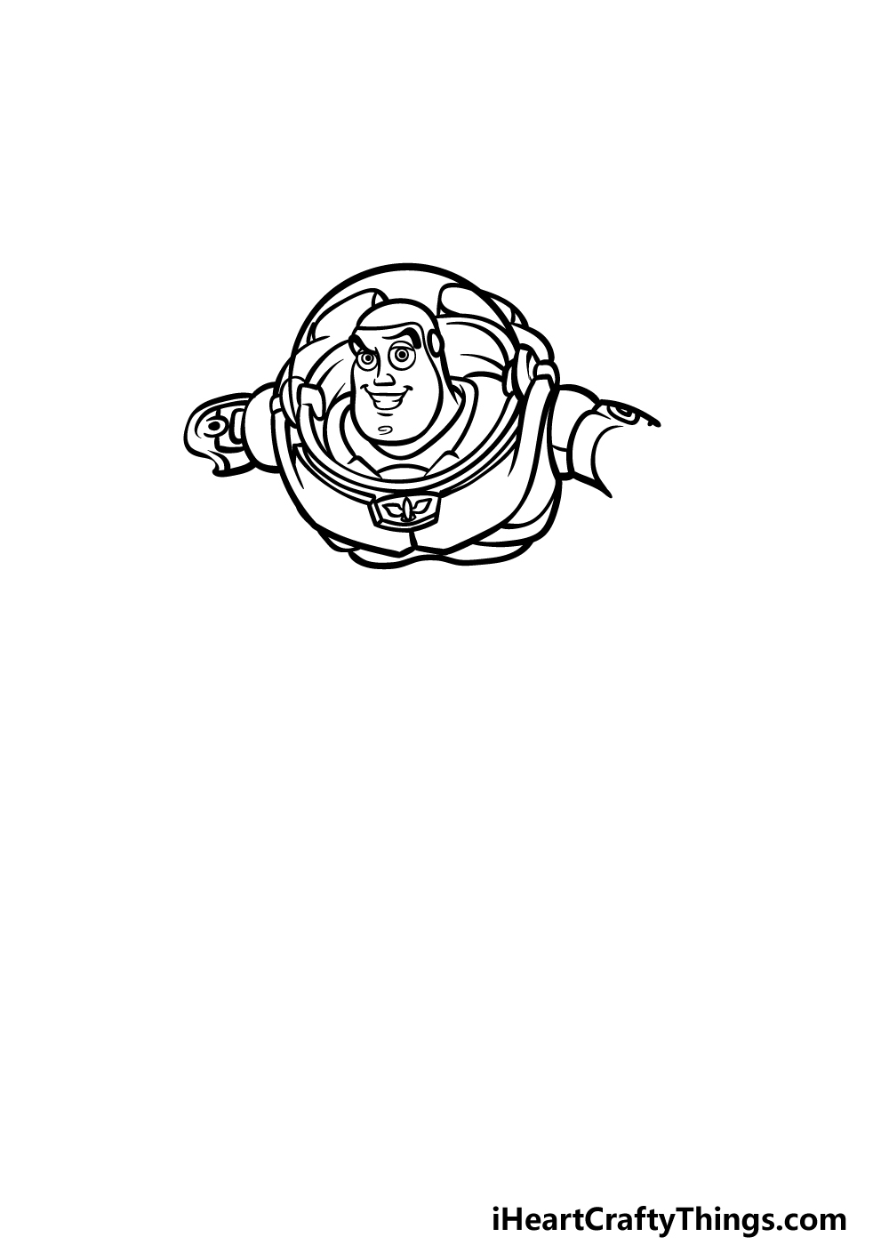 drawing Buzz Lightyear step 3