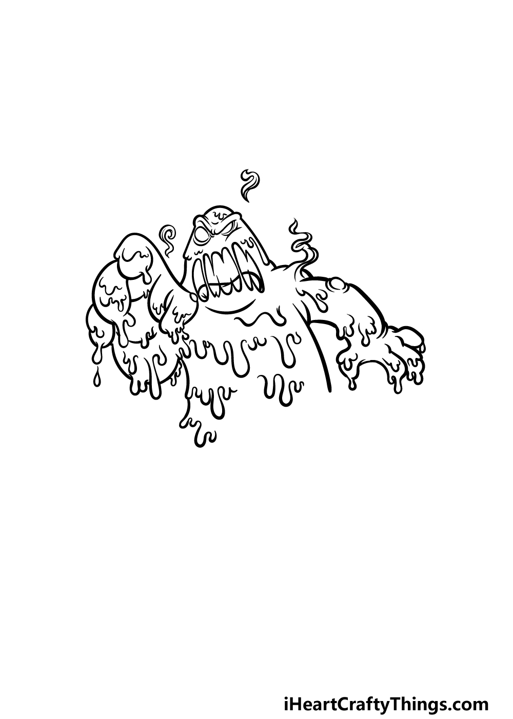 how to draw Slime step 4