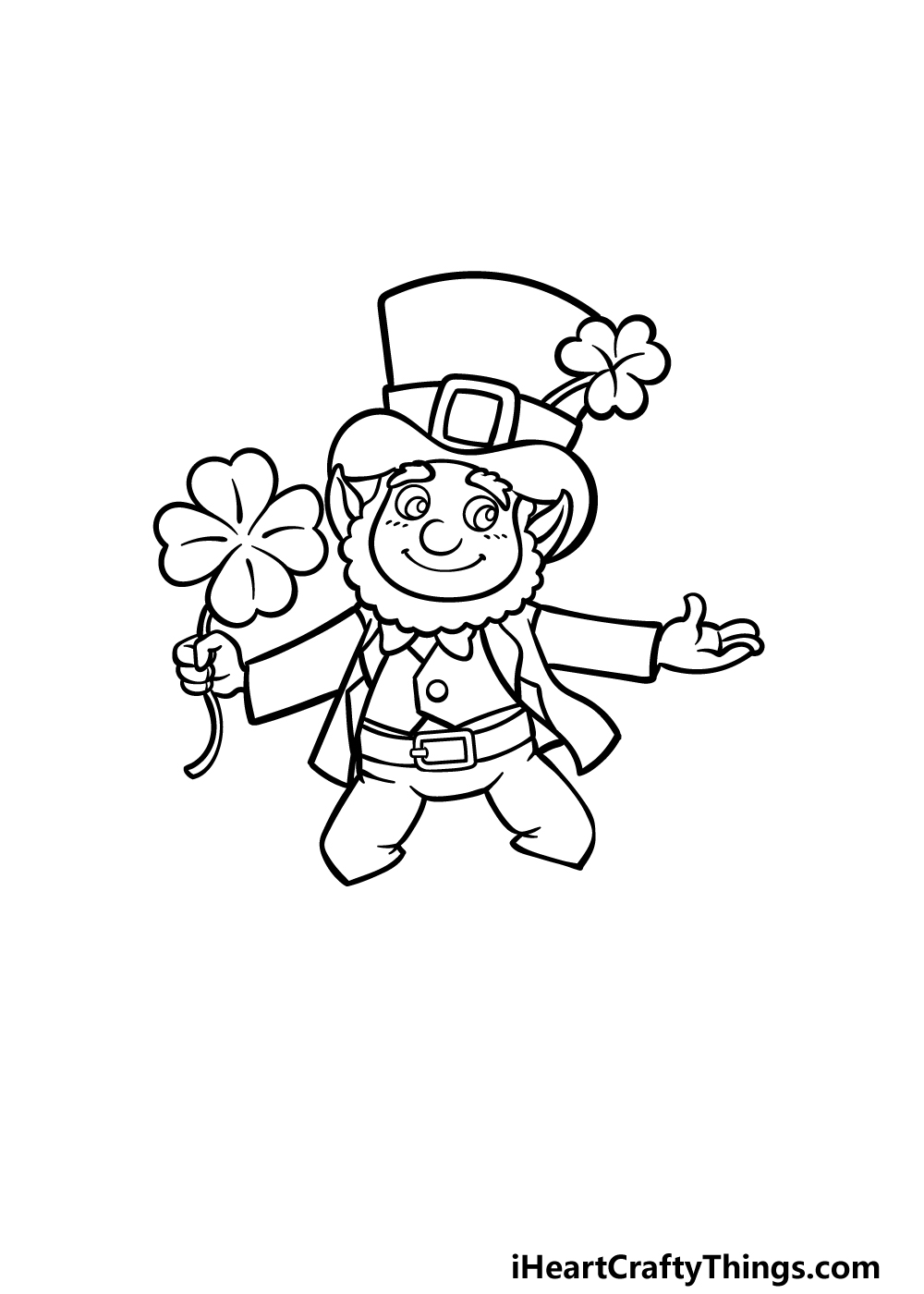 how to draw St. Patrick’s Day step 4