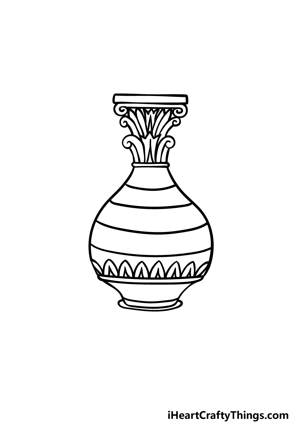 drawing a vase step 4