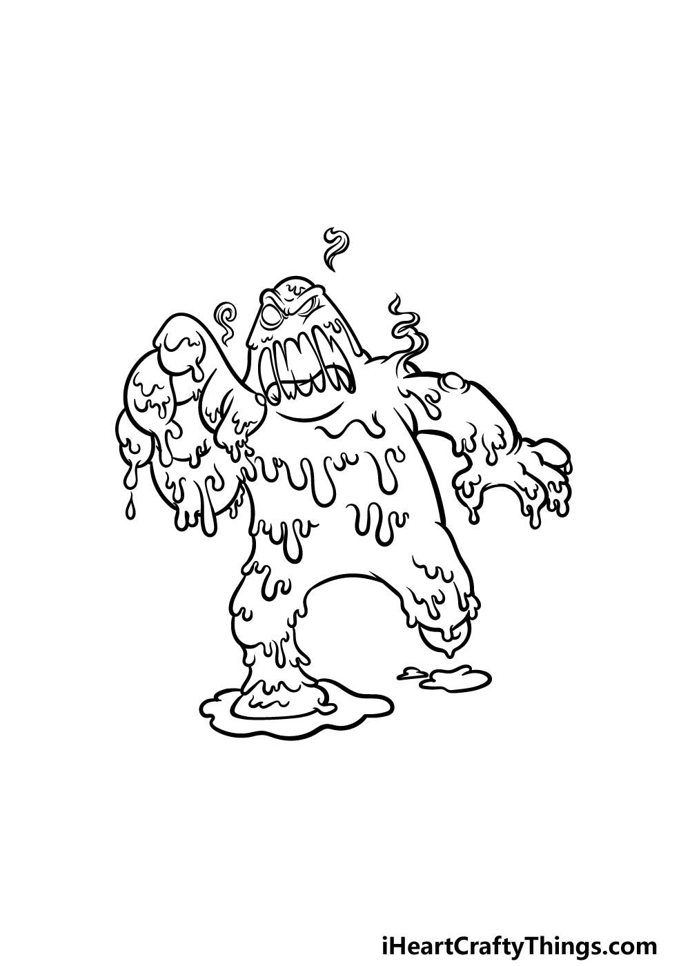 how to draw Slime step 5