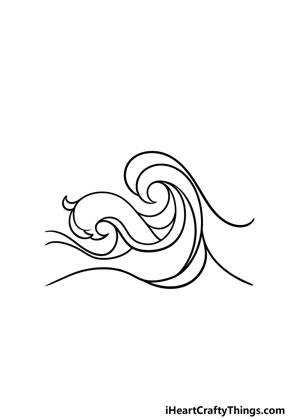 drawing ocean waves step 5