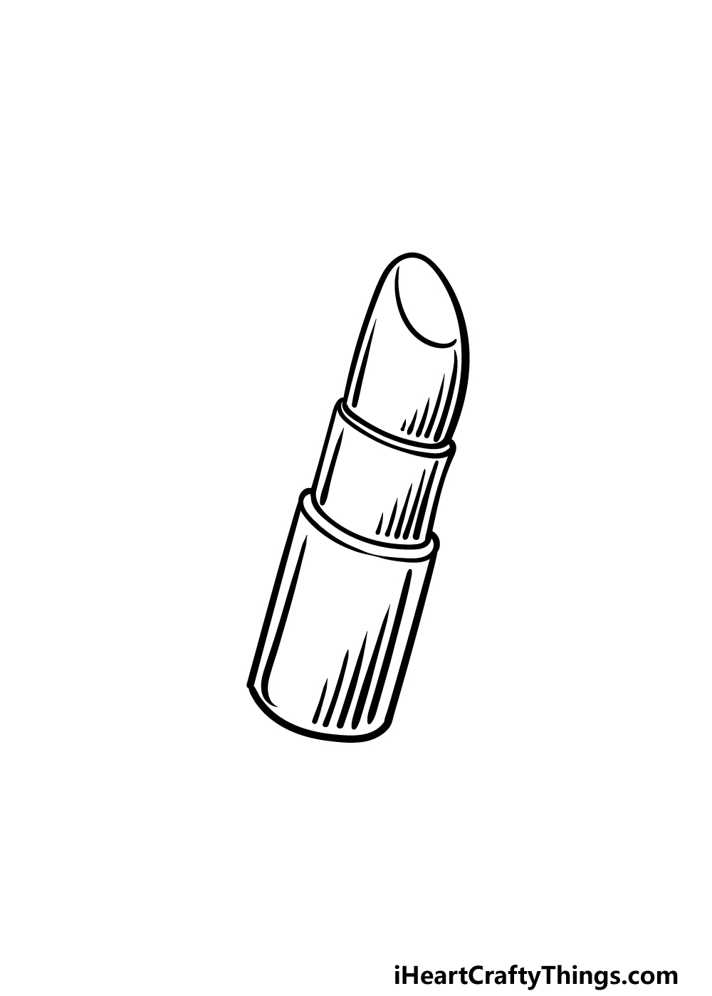 how to draw a lipstick step 5