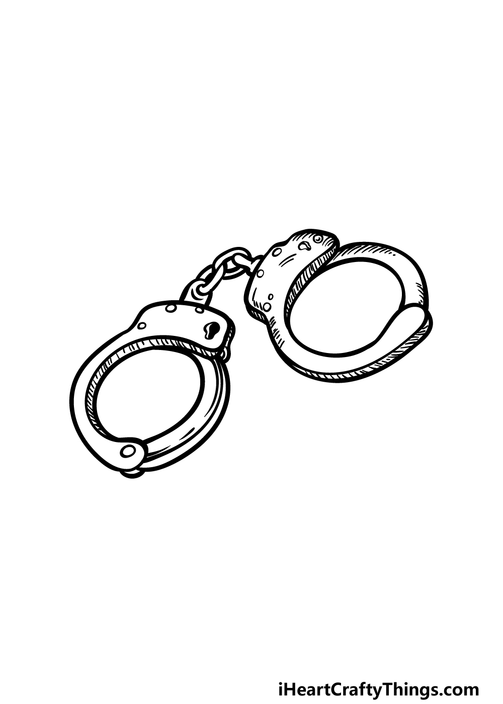 drawing handcuffs step 5