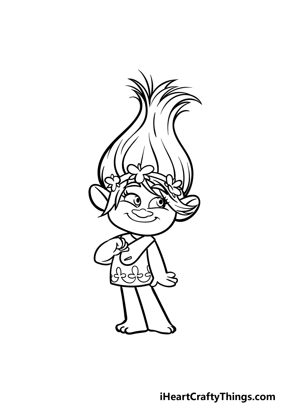 how to draw a troll step 5