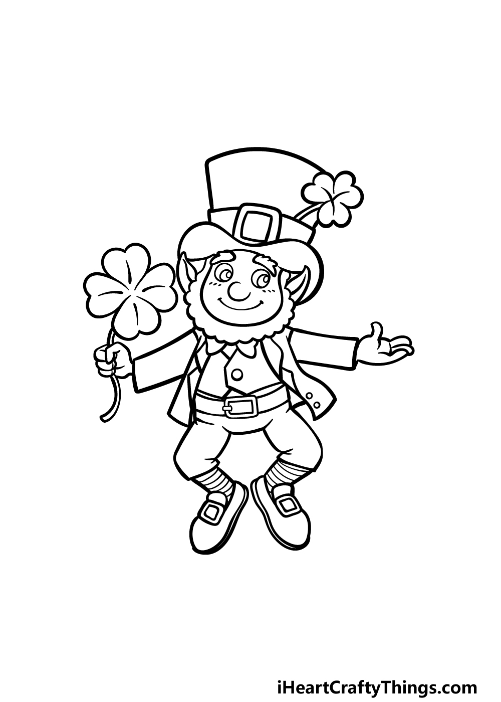 how to draw St. Patrick’s Day step 5