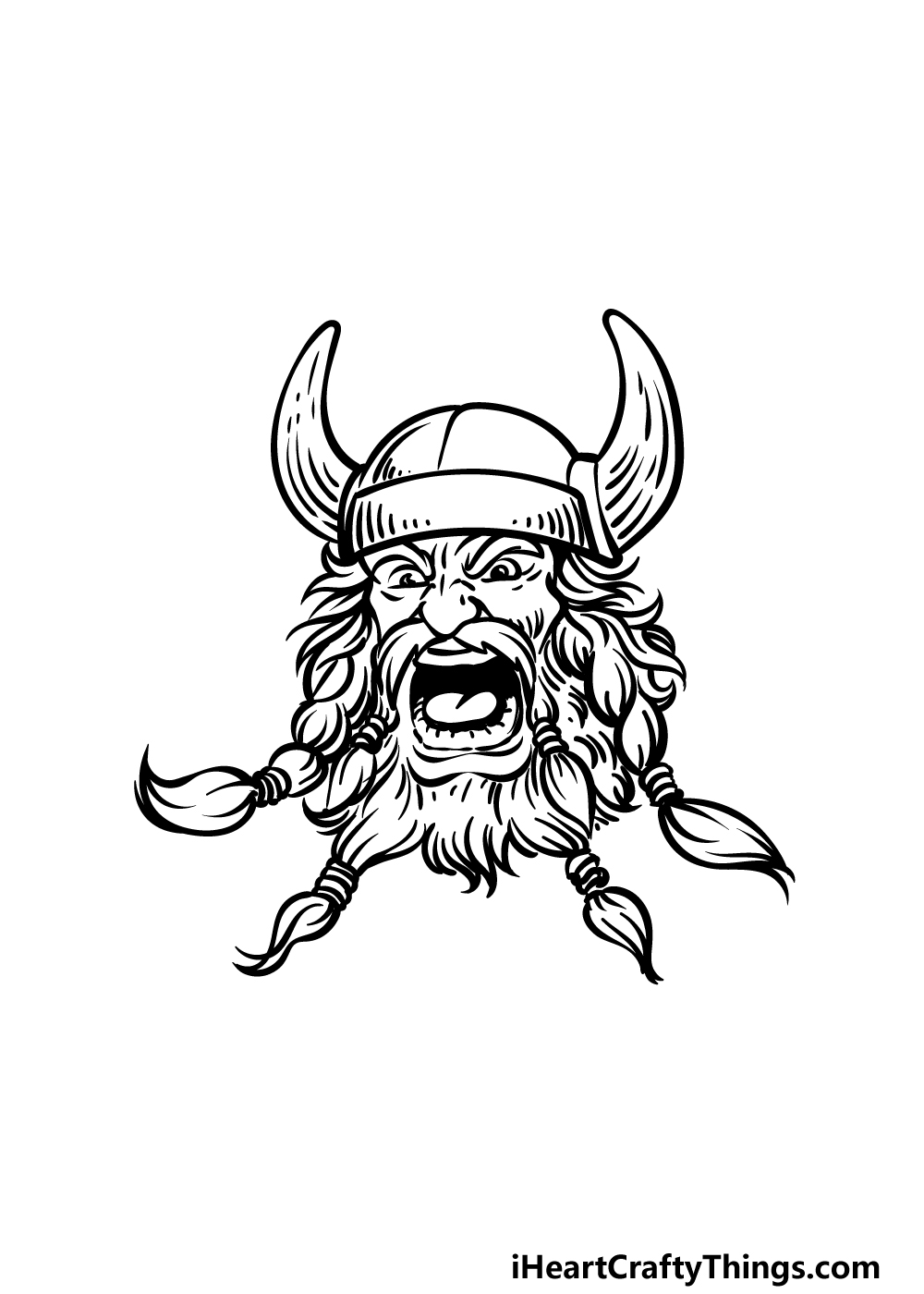 how to draw an angry face step 5
