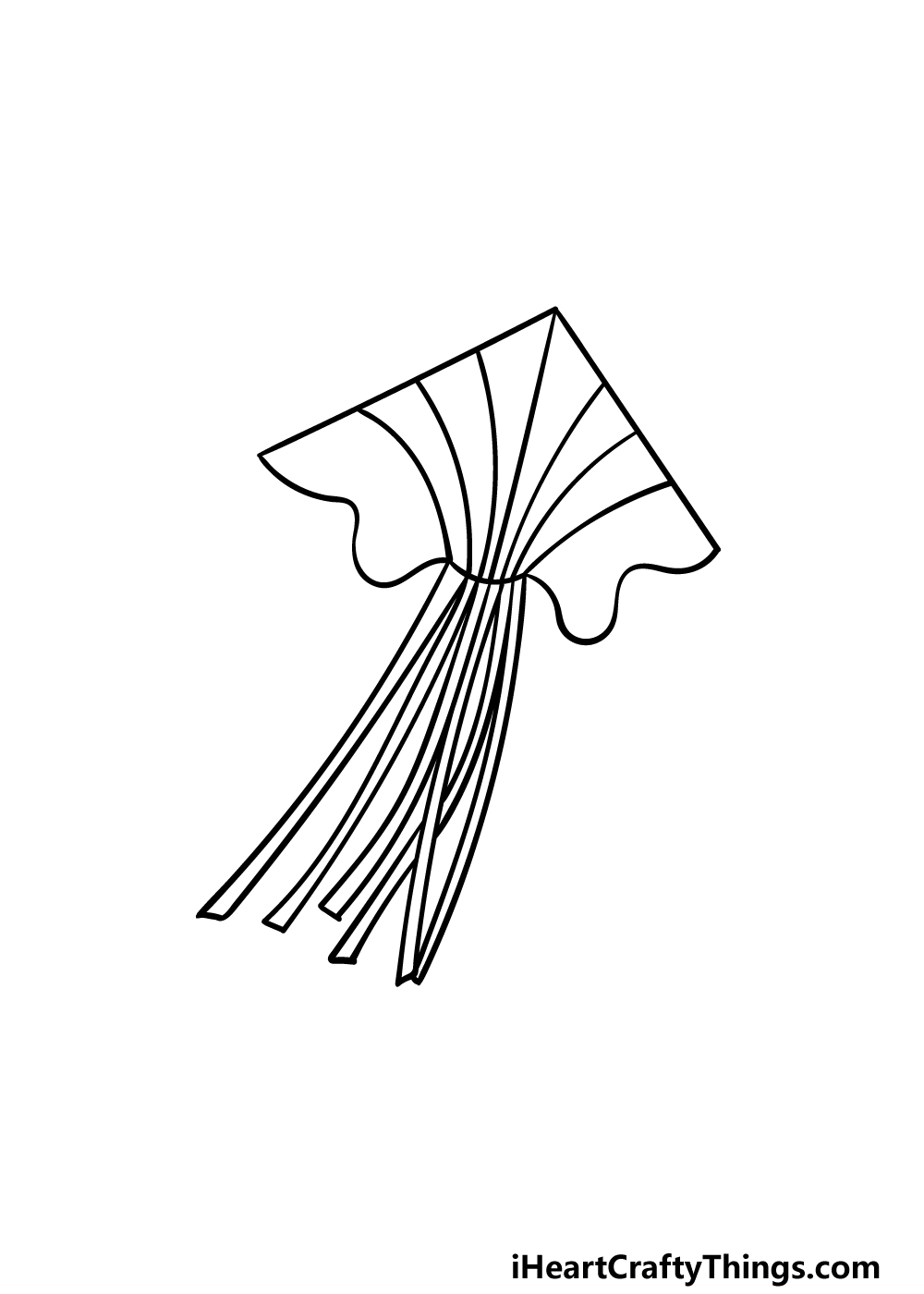 how to draw a kite step 5