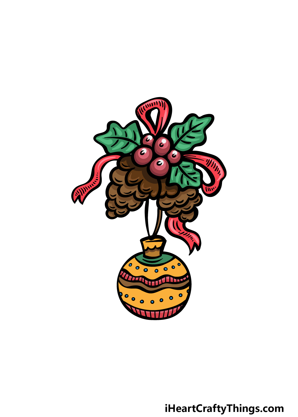 an ornament drawing step 6