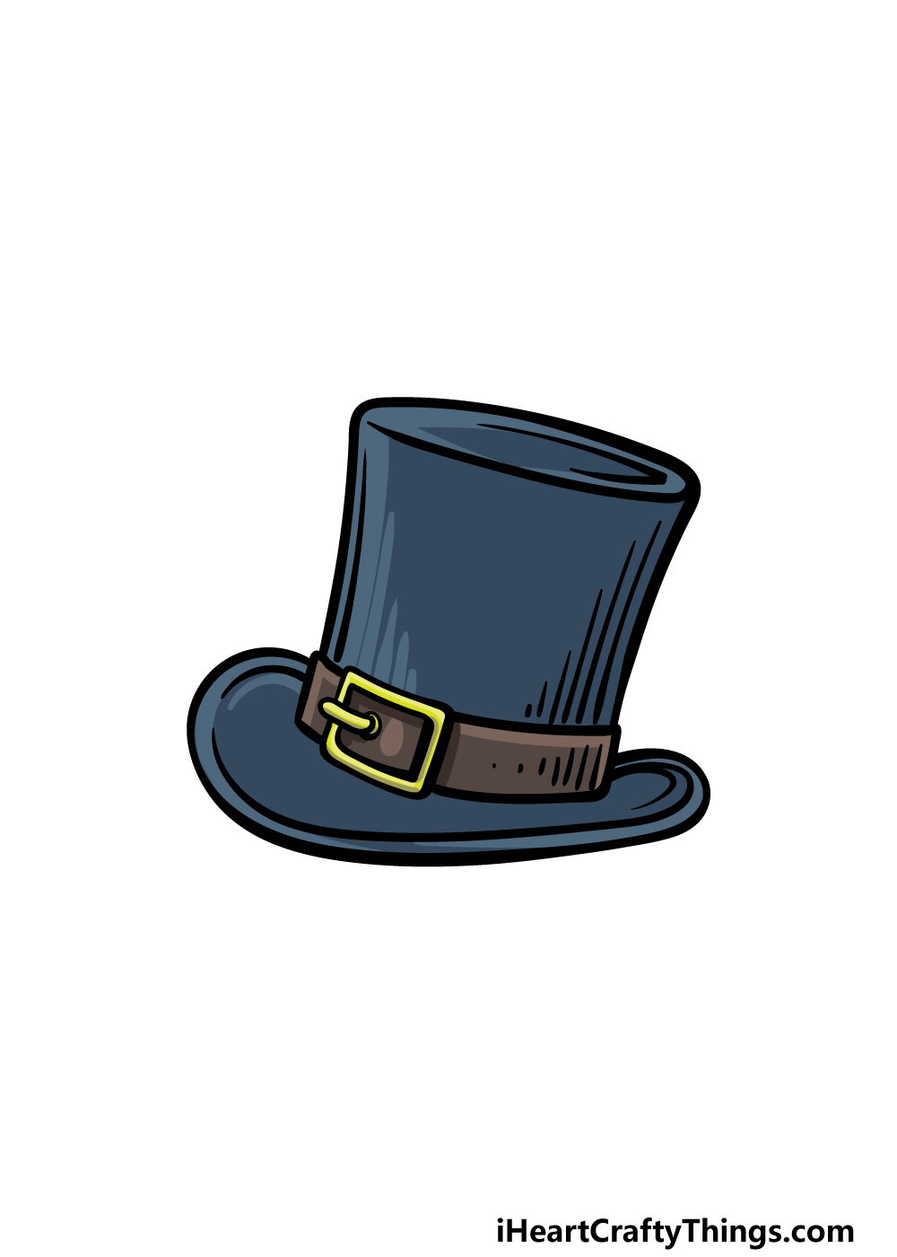 drawing top hat step 6