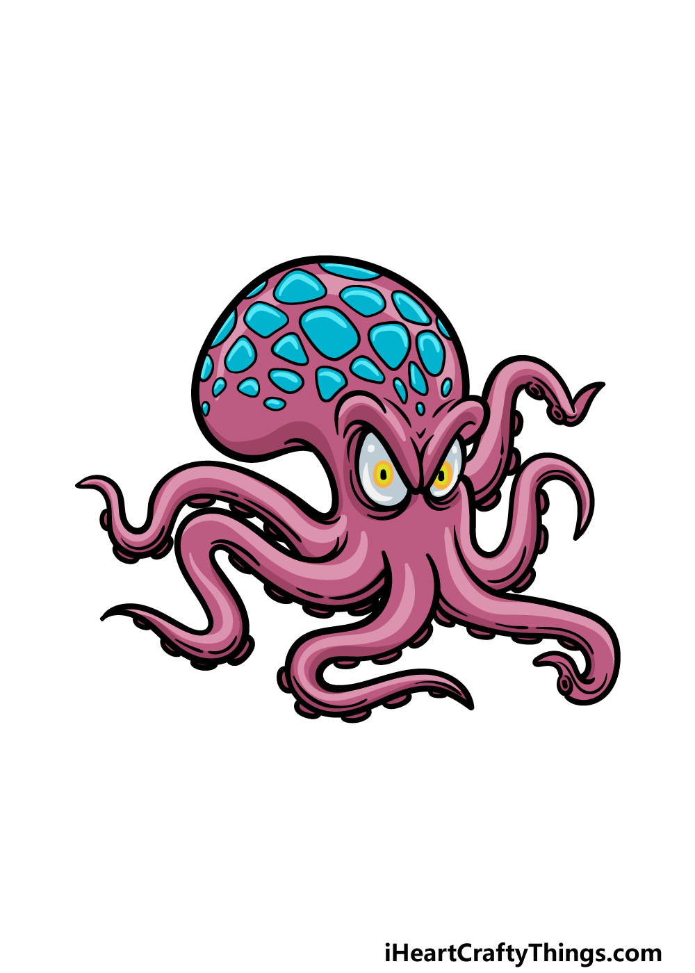 drawing Kraken step 6