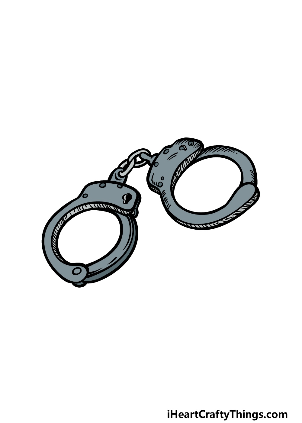 drawing handcuffs step 6