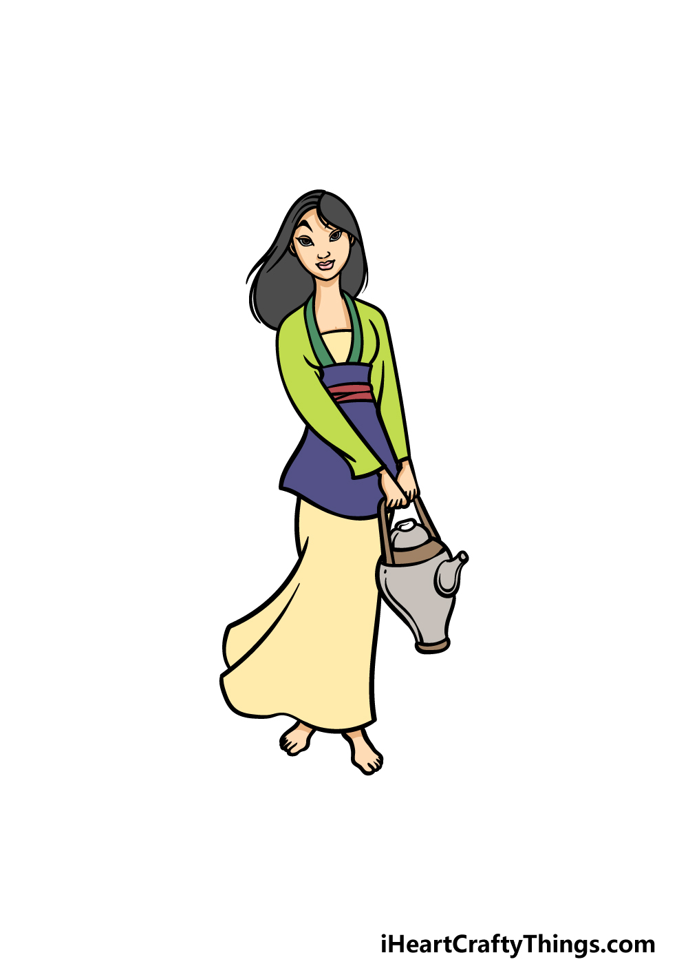 drawing Mulan step 6