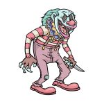 how to draw a scary clown image
