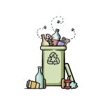 how to draw trash image