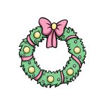 how to draw a Christmas Wreath image