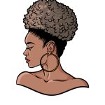 how to draw a Woman’s Side Profile image