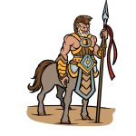 how to draw a Centaur image