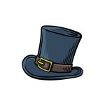 how to draw a top hat image